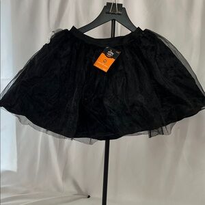 Chic Black light-up Tulle Mini Skirt